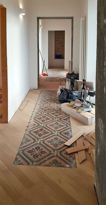 Lavori Peracchia Legno e ceramica di recupero