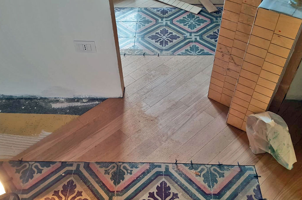 Lavori Peracchia Legno e ceramica di recupero