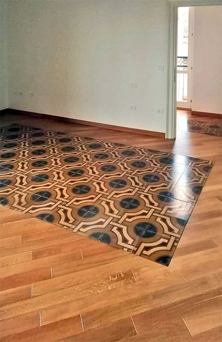 Lavori Peracchia Legno e ceramica di recupero